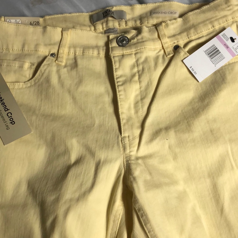 Vintage adorable Yellow crops